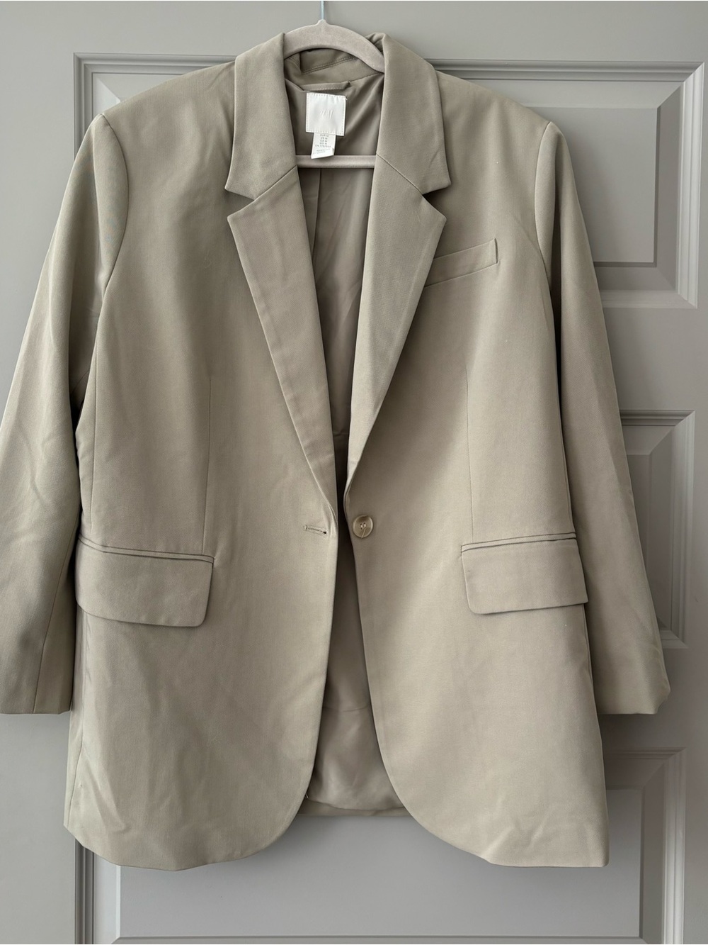 H&M Baggy Oversized Beige Blazer